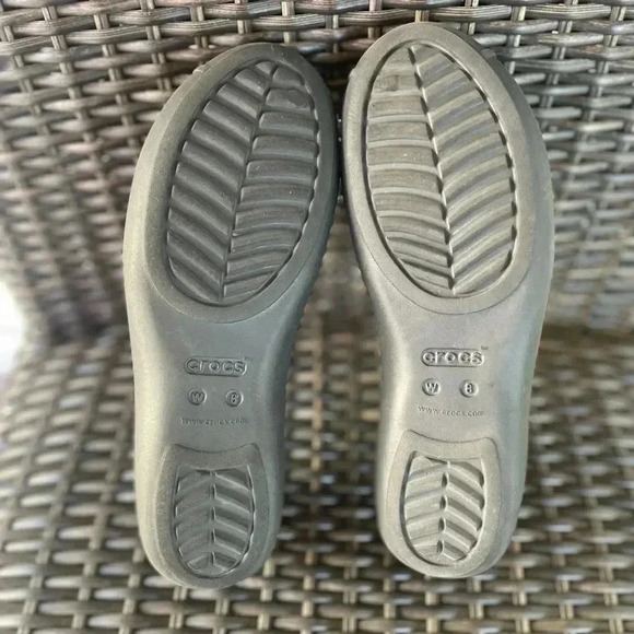 Crocs Olivia II Dual Comfort Lined Flats Women's Sz 8 Black Ballet Slip On Shoes - Picture 5 of 6